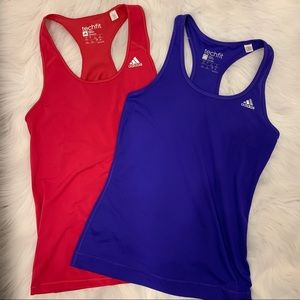 Pair of Adidas Women’s Large Racerback Tanks